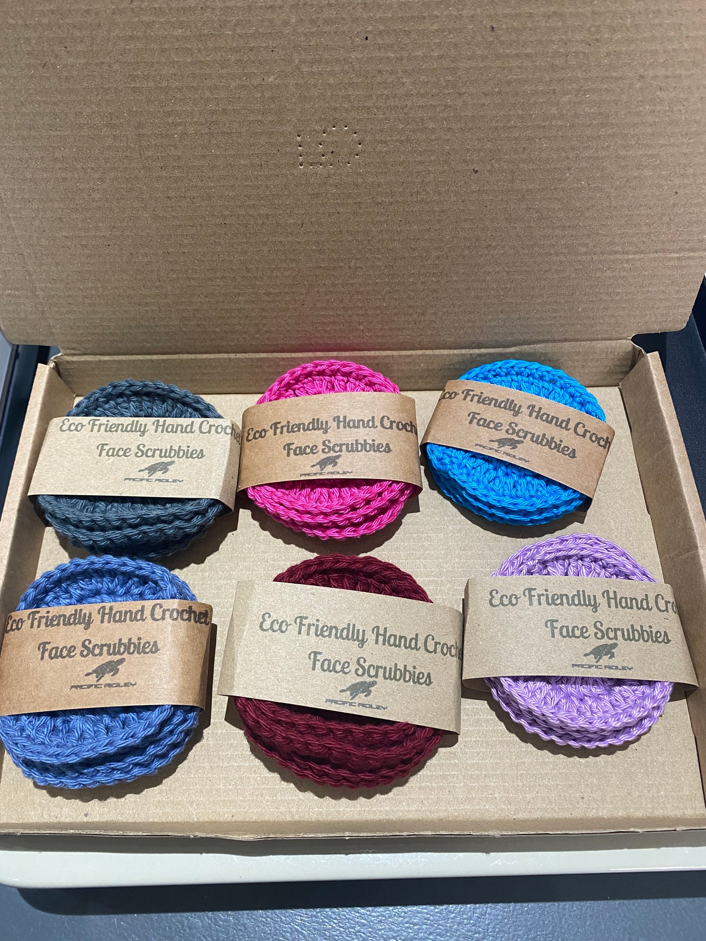 Face Scrubbies, 4 pack, 100 % Cotton Yarn