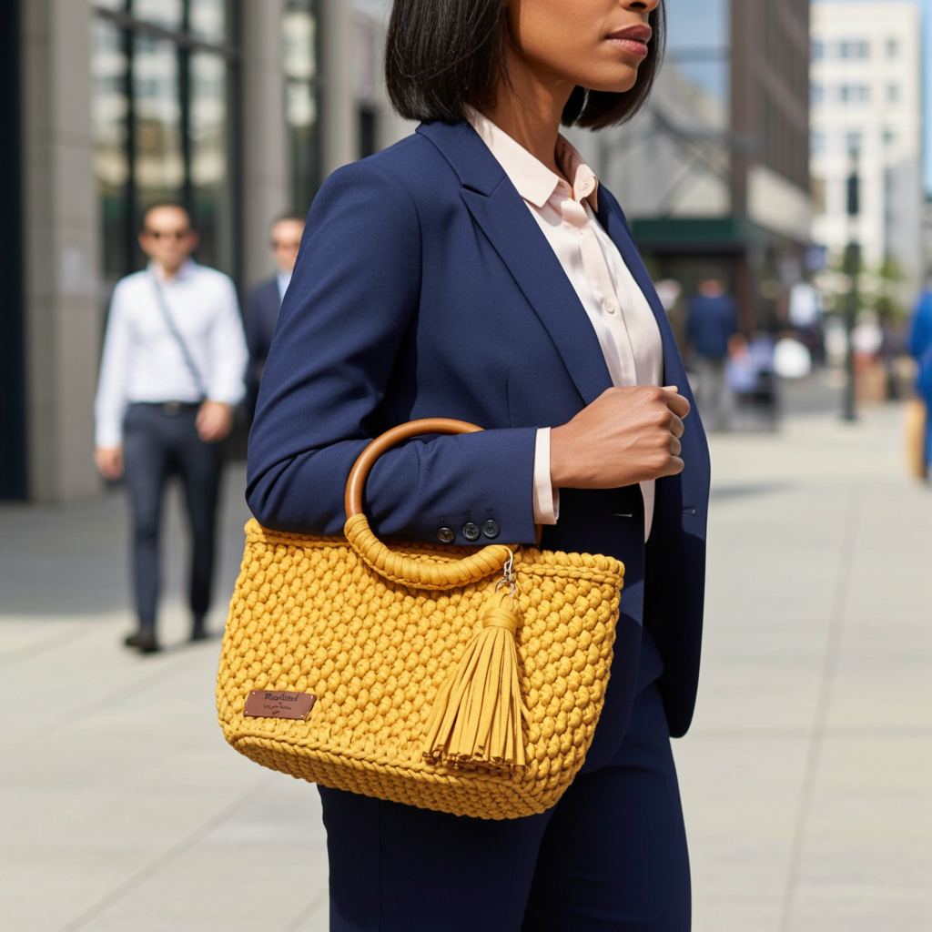 Boho Bliss T-Shirt Yarn Handbag