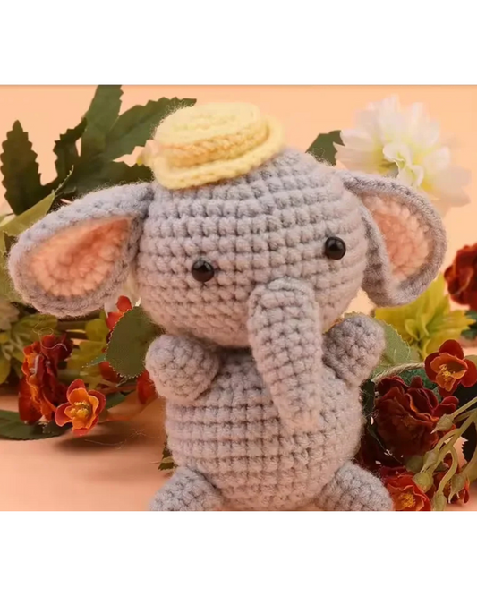 **Preorder** Crochet Kit Elephant for beginners