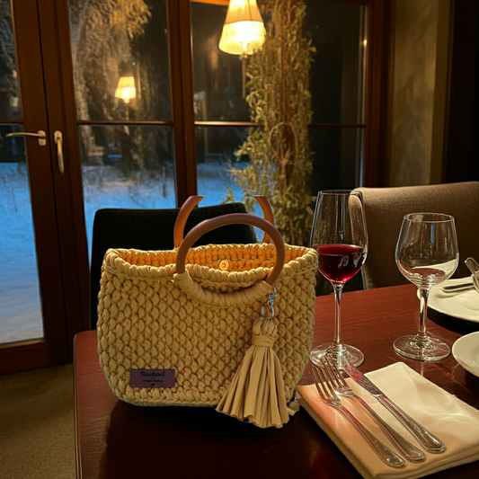 Boho Bliss T-Shirt Yarn Handbag